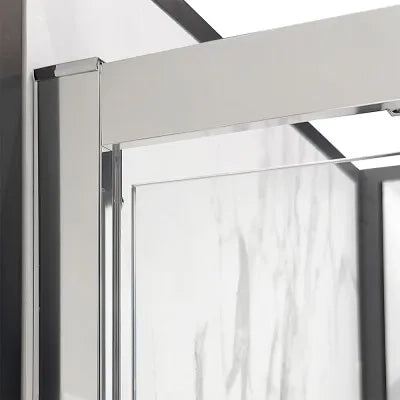 Box doccia 70x80 cm con porta a soffietto trasparente H 200 cm Ted