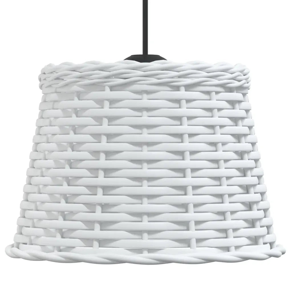 Paralume da Soffitto Bianco Ø25x17 cm in Vimini 364366