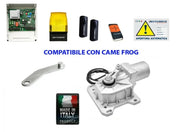 KIT CROMO AUTOMAZIONE CANCELLO BATTENTE 24V INTERRATO SI ADATTA A CAME FROG SINGOLO