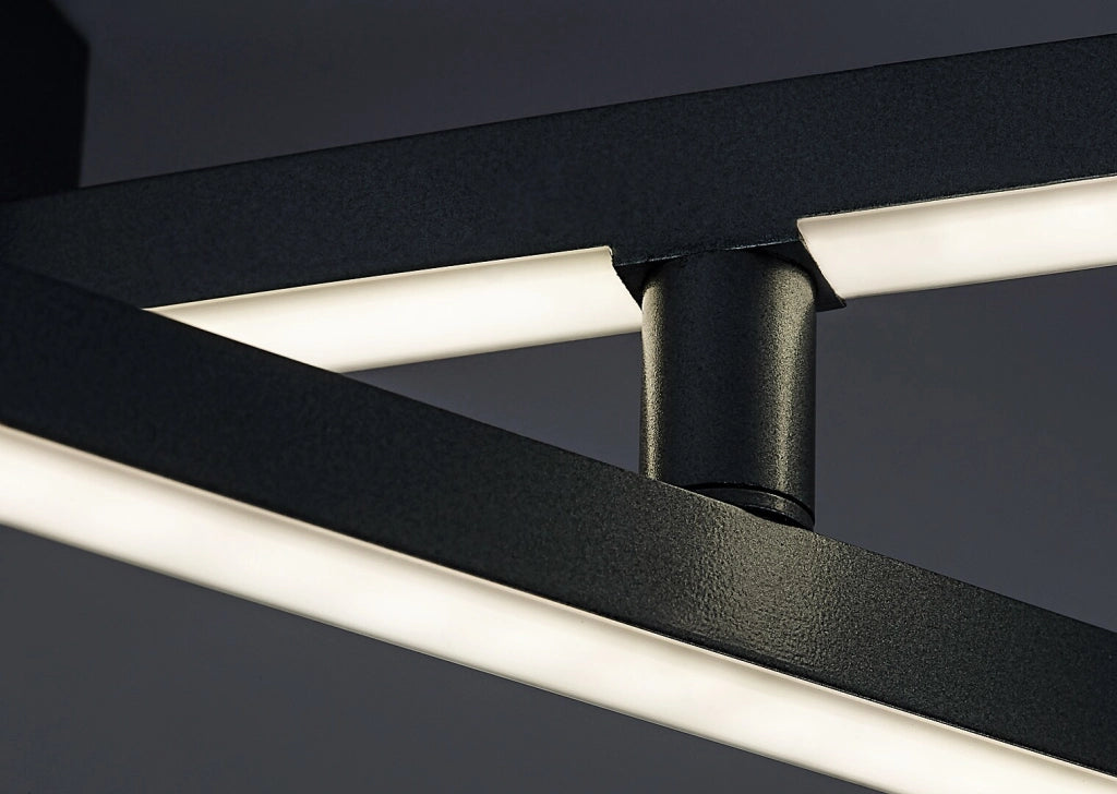 Plafoniera LED Rabalux Negan 24W 4000K argento 114cm