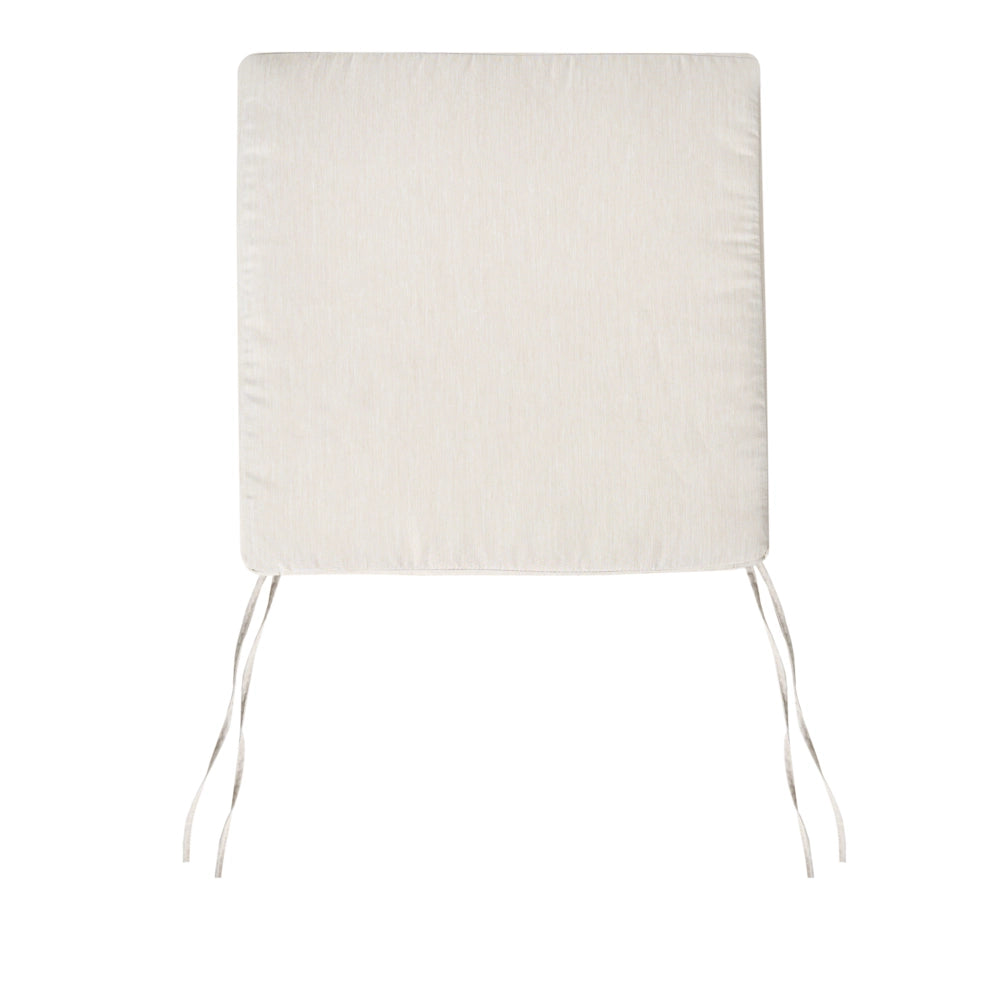 Set di 8 cuscini per sedie da giardino in tessuto poliestere resistente ai raggi UV beige chiaro