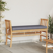 Panchina da giardino con cuscino da 110 cm in bambÃ¹