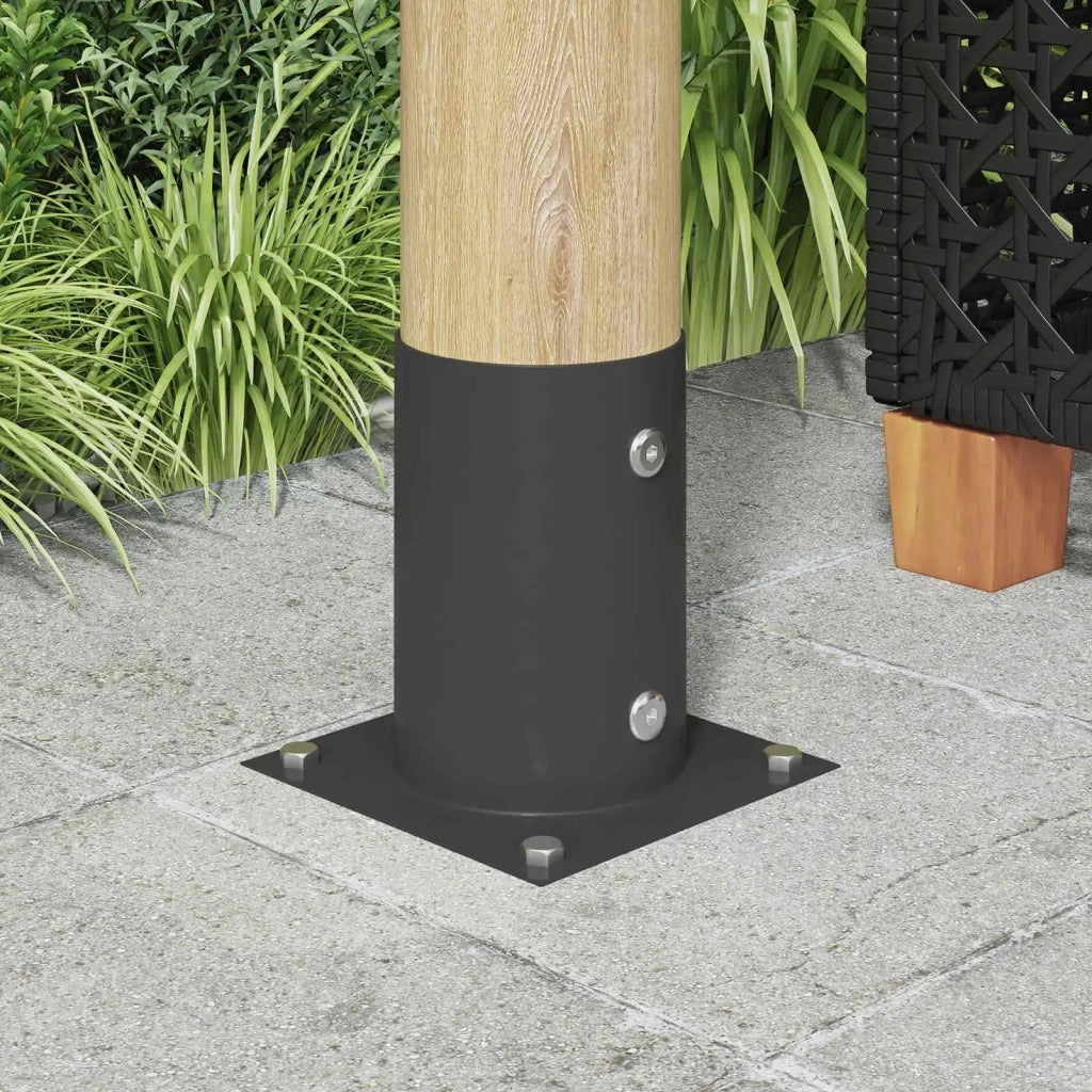 Ancora rotonda per terreno 12 pz Antracite 15 x 15 x 15 cm CFW2335921
