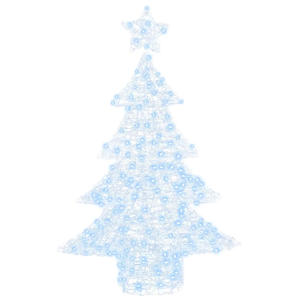 Albero di Natale con 100 LED Bianco freddo 120 cm Acrilico