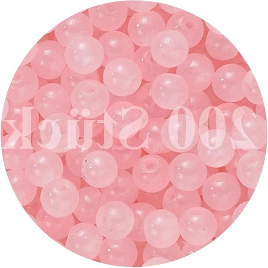 200 pezzi di cristallo di rospo 4 mm - cristalli di rospo rosa per bracciali e collane