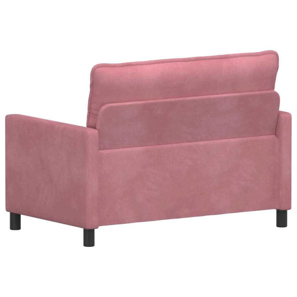 Divano Rosa 126 x 81 x 87,5 cm Velluto