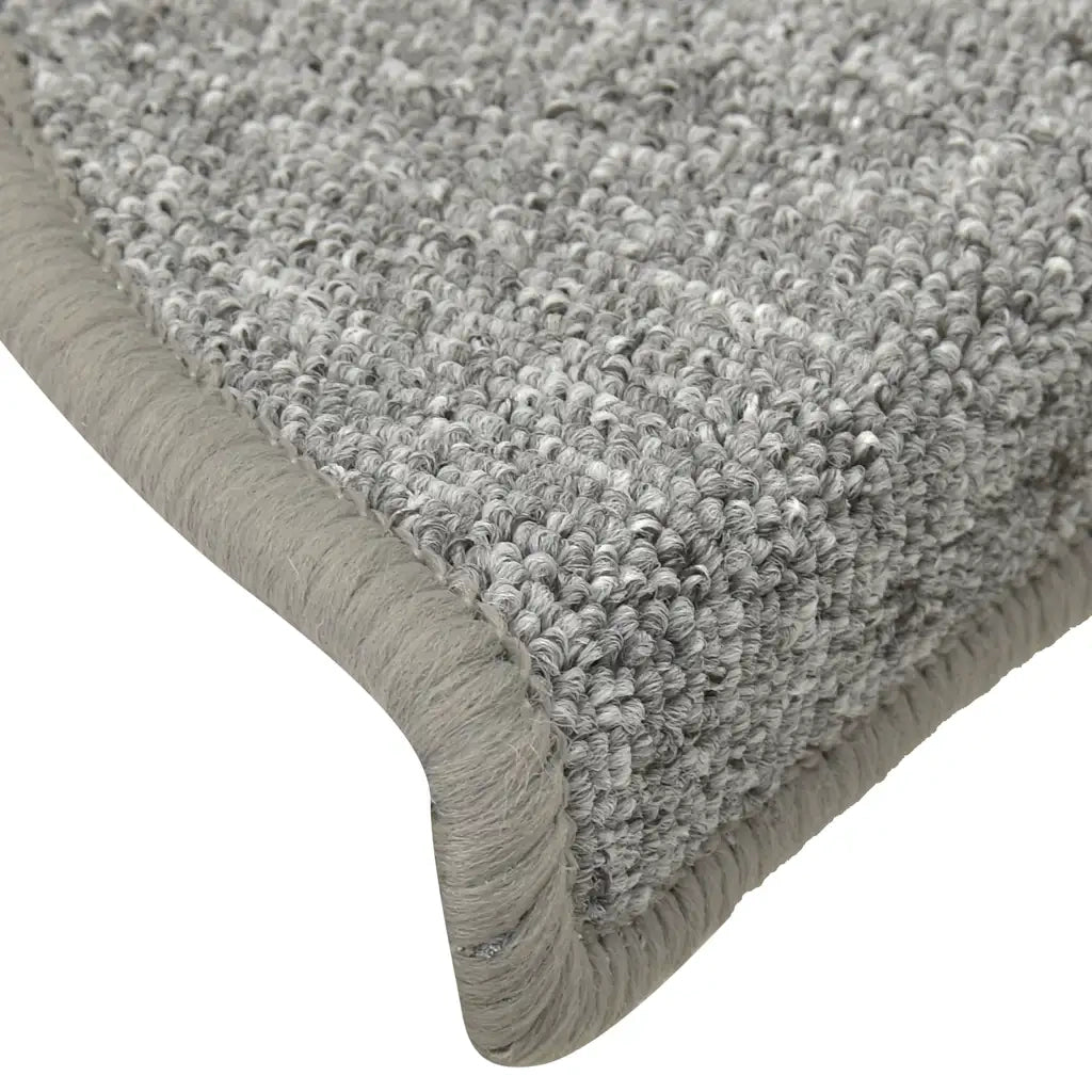 Tappetini per Scale 30 pz Grigio Chiaro 56x17x3 cm