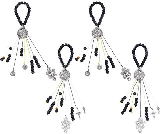 Set di 4 Medaglie di Benedetto per decorazione domestica