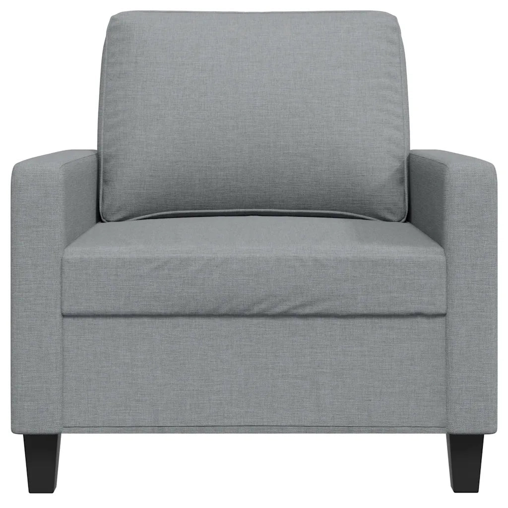 Poltrona Grigio Chiaro 60 cm in Tessuto 359147