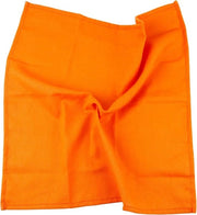 Set di 12 tovaglioli di cotone e lino misto (40 x 40 cm) - per eventi e uso domestico (arancione)