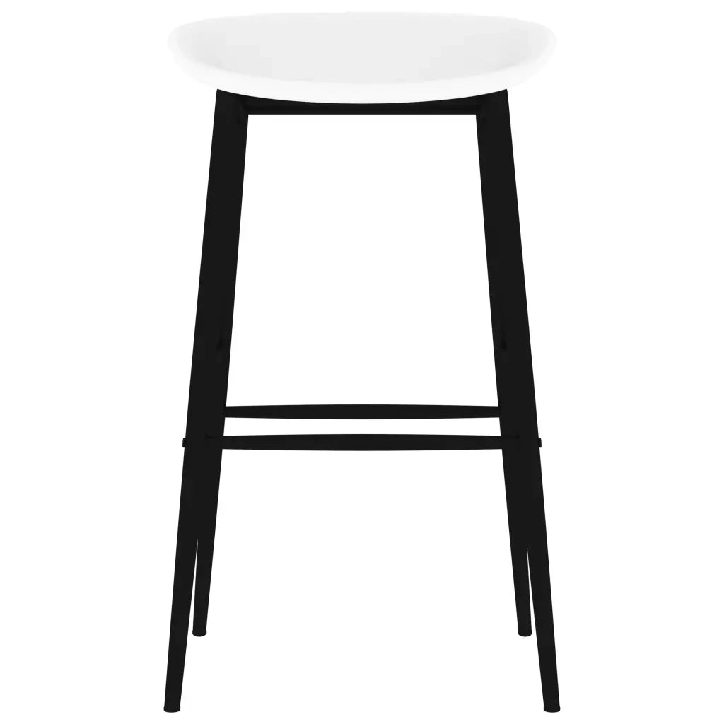 vidaXL Set da Bar 7 pz Nero e Bianco