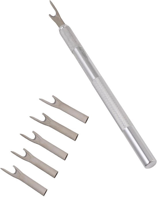 Naaigereedschap Ergonomico - Tornitore con Funzione di Sicurezza - Materiale Duraturo - Facile da Utilizzare - Tonnellino per Tonnellatura - Tonnellatore