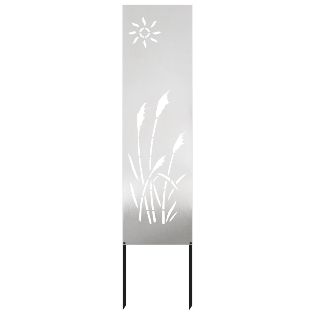 vidaXL Pannello Decorativo da Giardino Altro Argento 32 x 140 cm