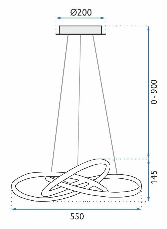 Lampada App395-cp Black