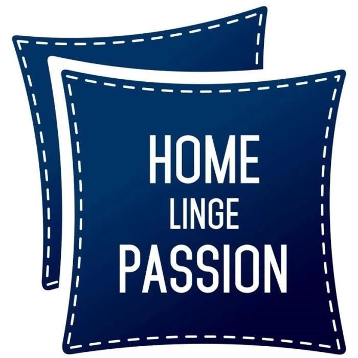 Completo letto in microfibra - HOME LINGE PASSION - SHIZUOKA - Copripiumino 240 x 260 cm + 2 federe 63 x 63 cm - Blu