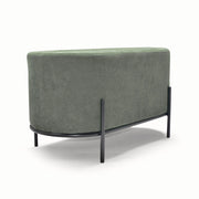 LIPSIA VELVET - Pouf ovale in velluto a coste