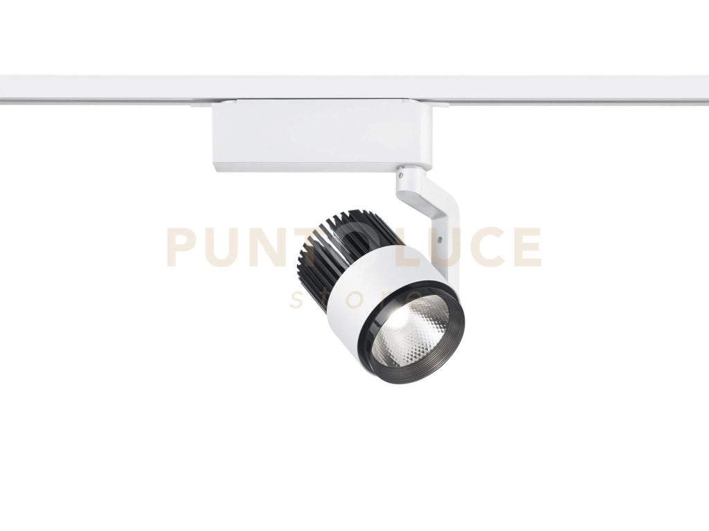 DUOLINE RADIATOR SPOT LED 15W · 1x 1270lm, 2300+3000+4000K ORIENTABILE METALLO BIANCO H. 23CM DIMMERABILE