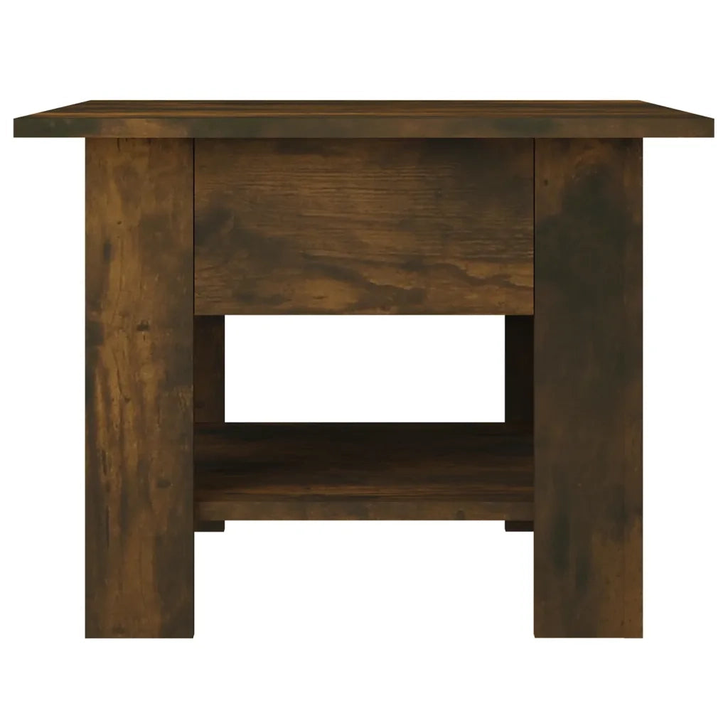 Tavolino da Salotto Rovere Fumo 55x55x42 cm in Truciolato 813077