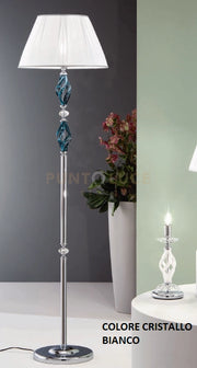 PIANTANA 1306 1 LUCE BIANCO E CROMO ATTACCO E27 H.151+26CM