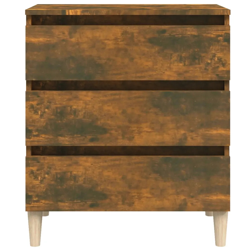 Credenza Rovere Fumo 60x35x69 cm in Legno Multistrato
