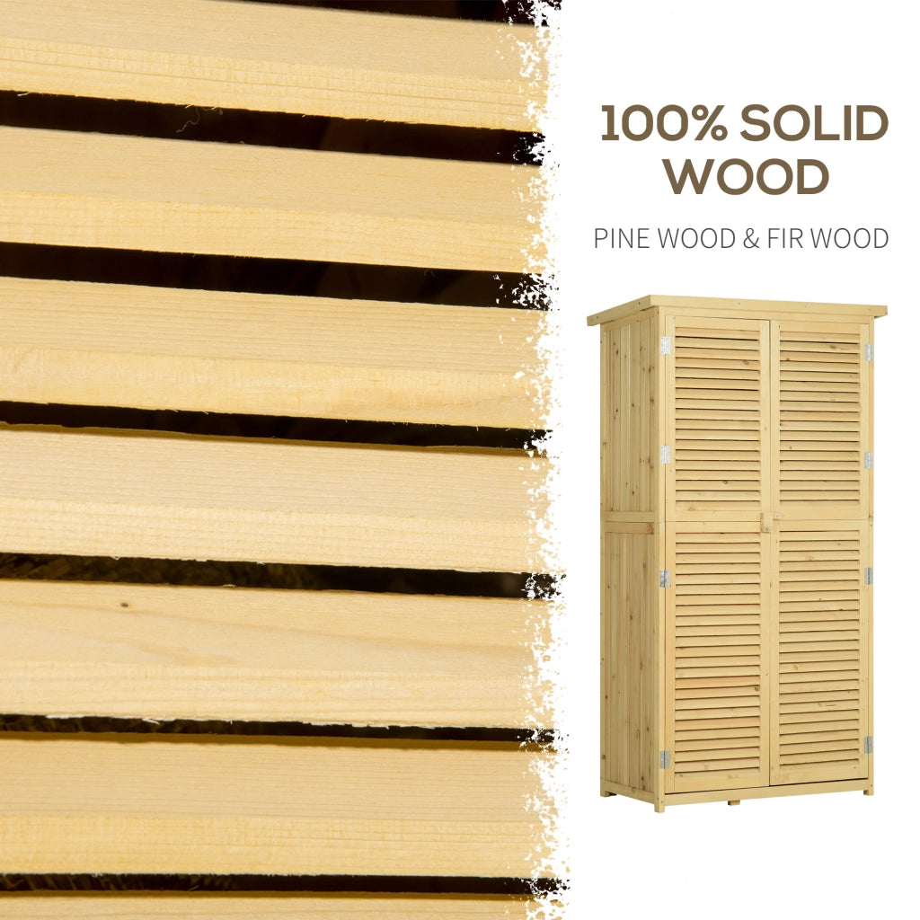 Casetta Attrezzi Giardino in Legno ¨C zephmum ¨C Legno 87x46.5x160cm