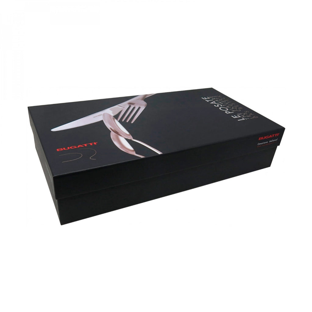 GLAMOUR, Posate Set 50 Pz, Scatola Gallery, Casa Bugatti Colore: Avorio