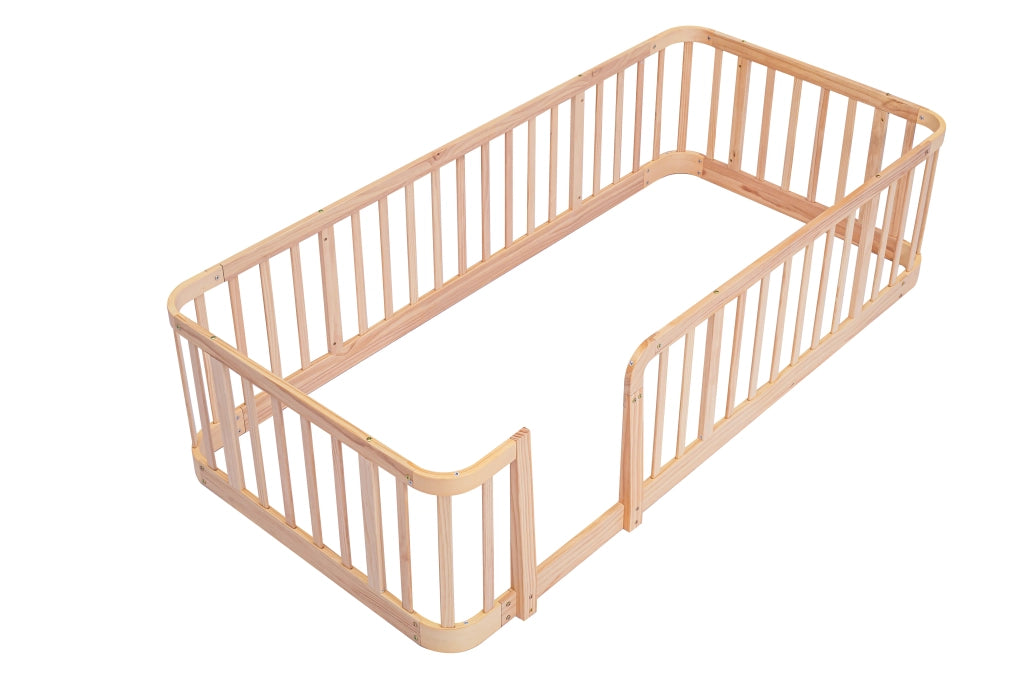 Recinto modulare per bambini 140 x 200 cm in legno ingegnerizzato naturale
