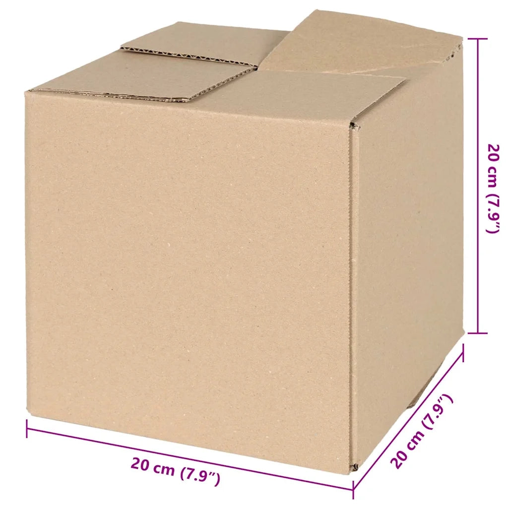 Scatola Pieghevole 50 pz Naturale 20 x 20 x 20 cm Cartone CFW7041842