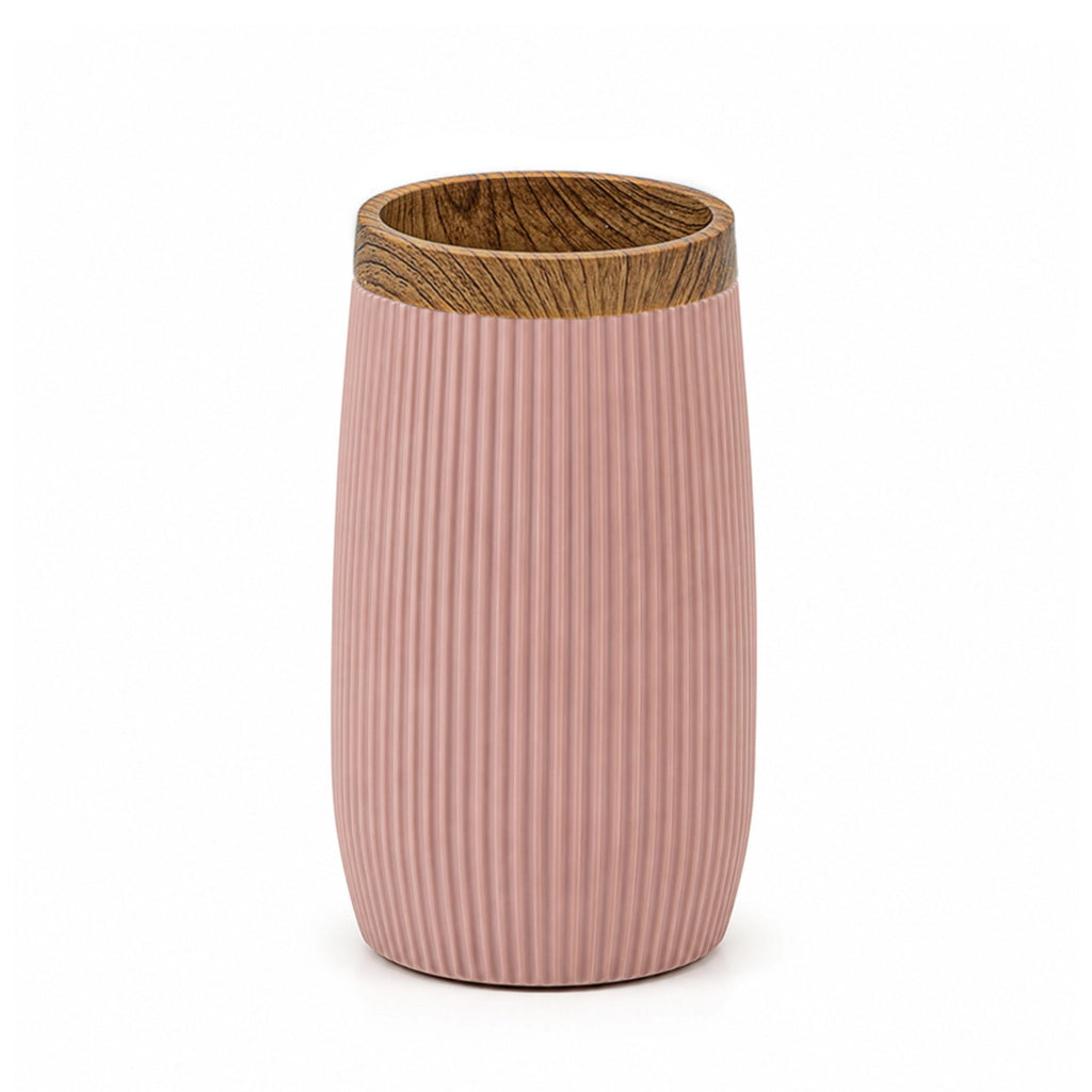 Porta spazzolino da denti rosa cipria Blob