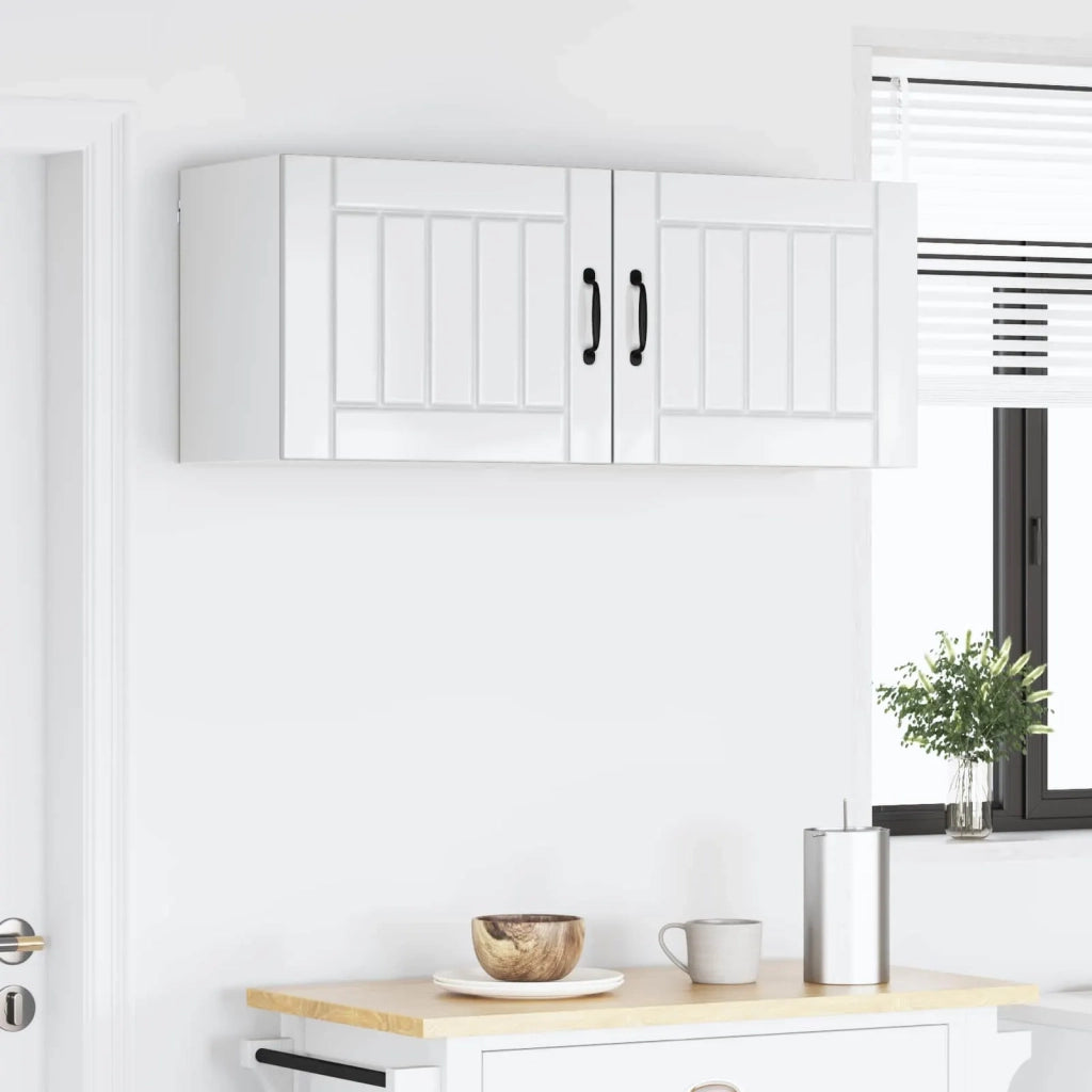 Armadietto a muro LUCCA 2 pcs Bianco Lucido 50 x 31 x 40 cm