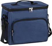 Tas da pranzo isolata 10L, borsa picnic termica, borsa per il pranzo pieghevole, contenitore da pranzo portatile, borsa frigorifera per uomo/picnic/scuola/lavoro ufficio (blu)
