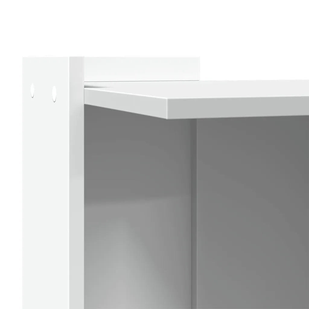 Recinto per Lettiera per Gatti Bianco 53x53x51 cm in Truciolato