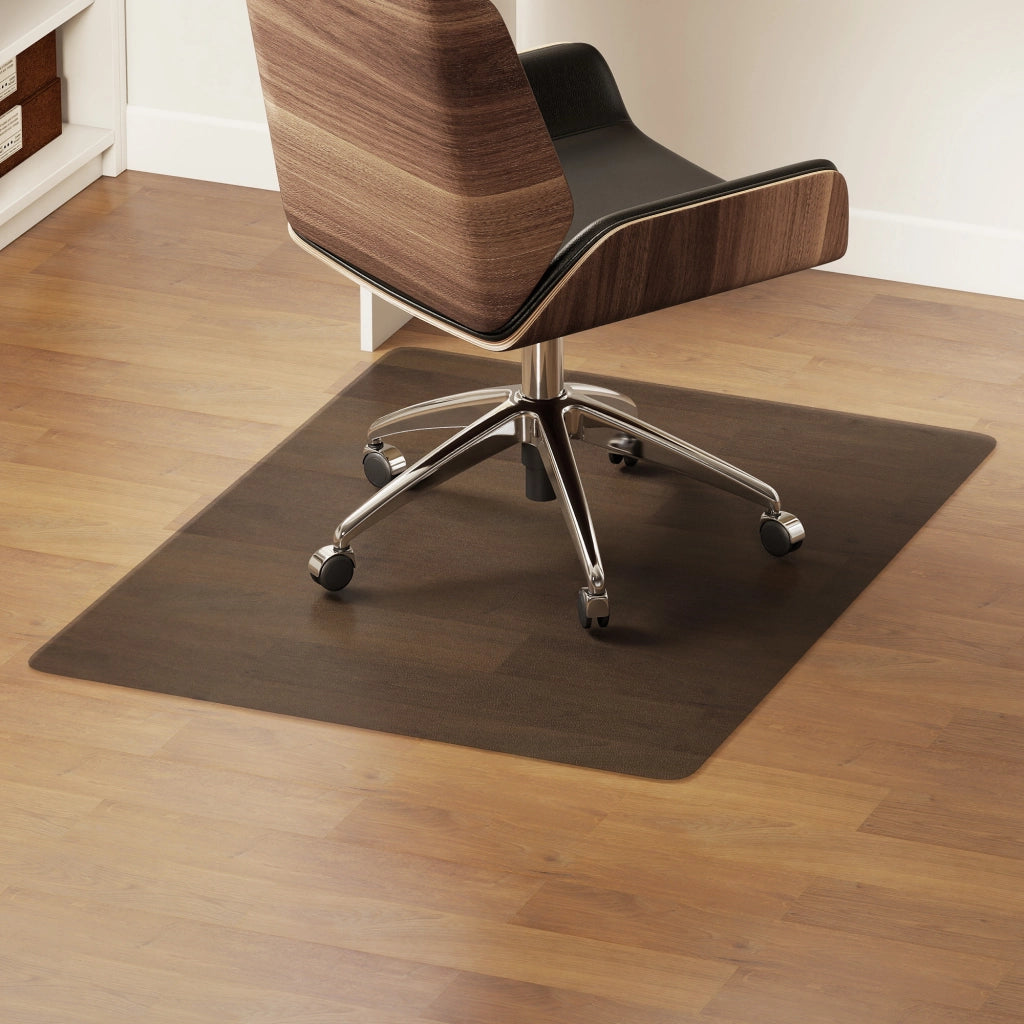 Tappetino Salvapavimento 120x90 cm in Plastica Nera Trasparente per Sedia da Ufficio