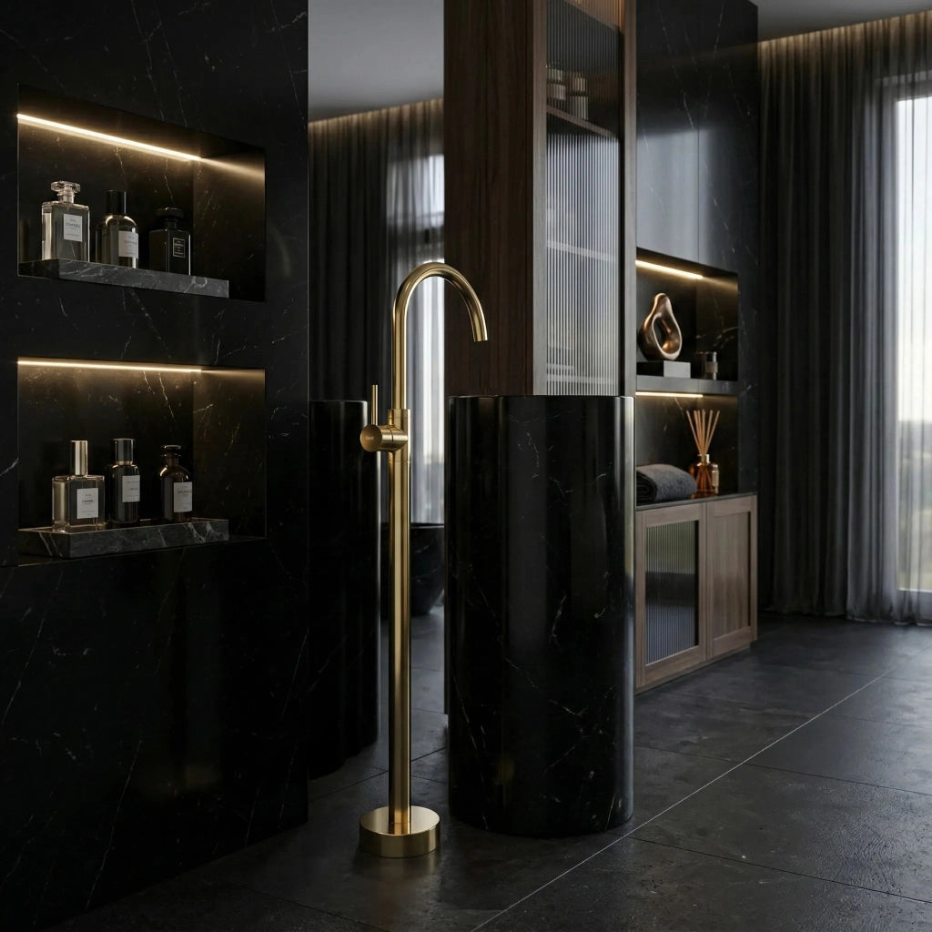 Rubinetto Da Lavabo Rea Lungo Gold