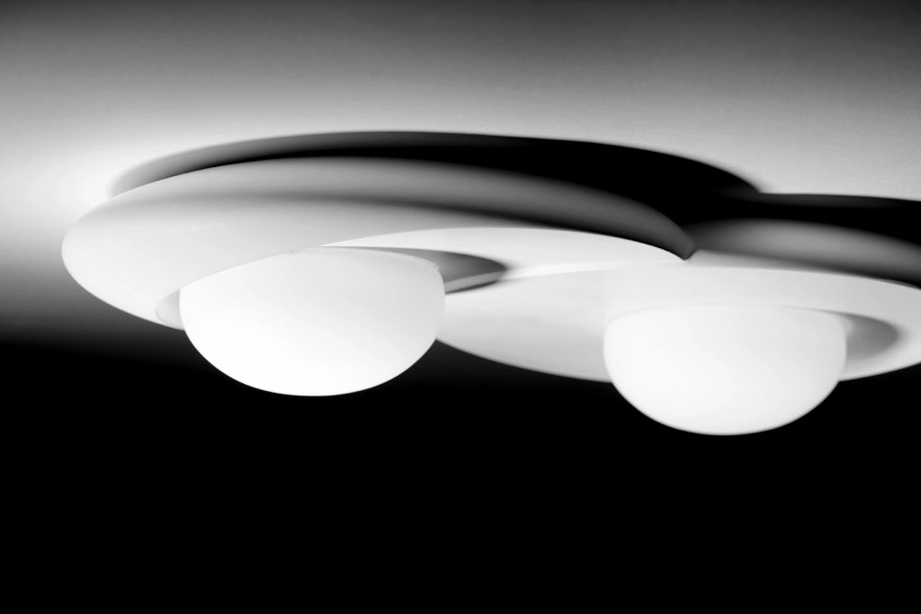 PITANE Parete/Soffitto in gesso  Con Vetro 2 Luci attacco GX53 39x33cm