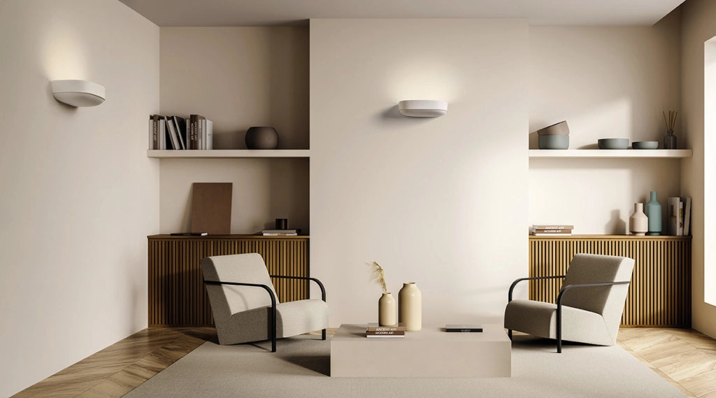 ELLADE Applique a parete 2 luci attacco GX53 Bianco