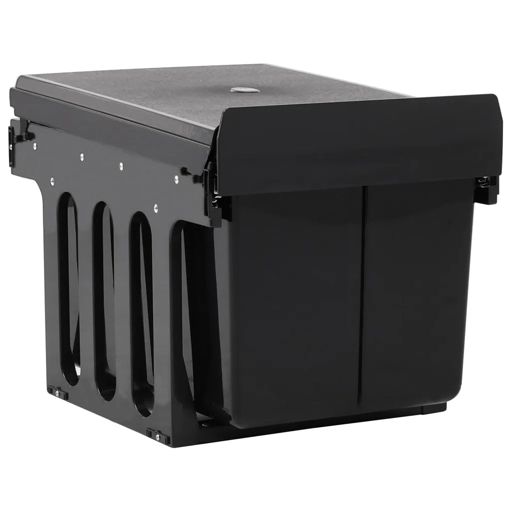 Cestino Estraibile per Mobile Cucina-Scaffale per Cucina Chiusura Ammortizzata 48 L