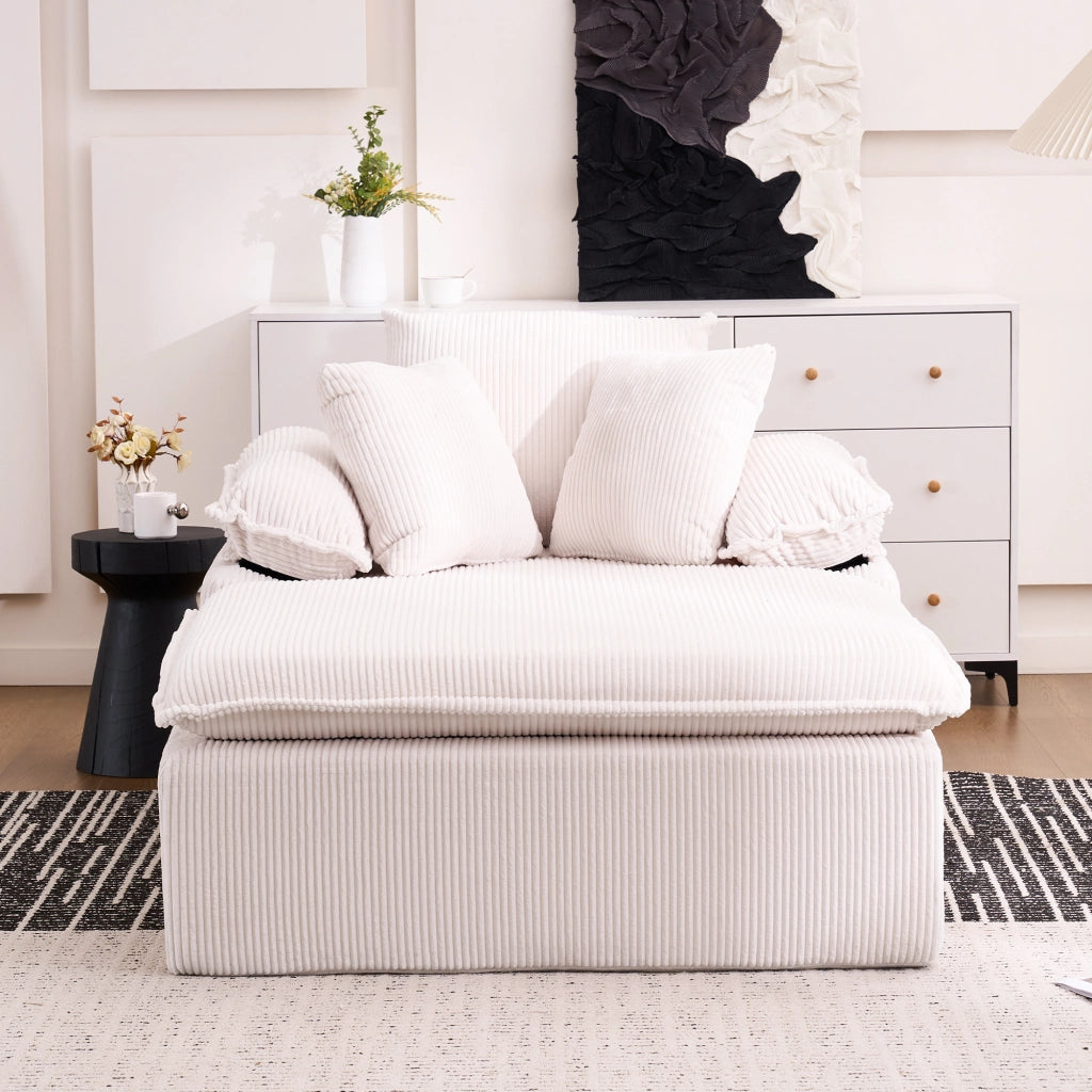 Divano Relax Reclinabile ¨C MINIMAL ¨C Tessuto, Braccioli Larghi, Senza Installazione