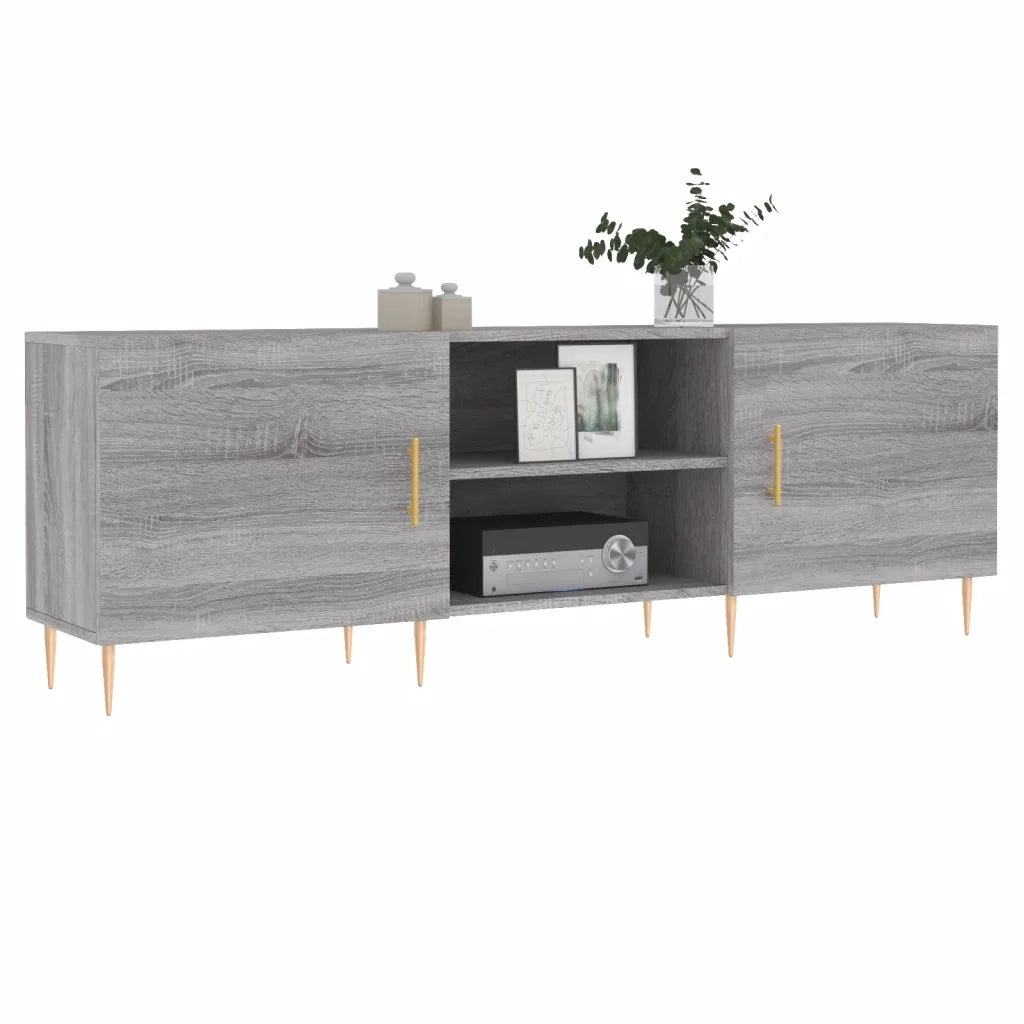 Mobile Porta TV Grigio Sonoma 150x30x50 cm in Legno Multistratocod mxl 81430