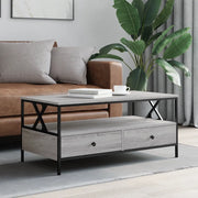 Tavolino da Salotto-Tavolino da soggiorno-Tavolo Grigio Sonoma 100x51x45cm Legno Multistrato 166600