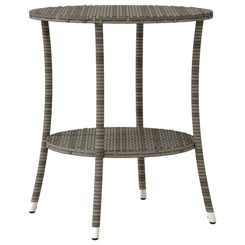 Set da Bistrot 3 pz con Cuscini Grigio in Polyrattan 365677