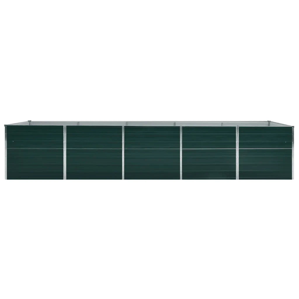 Letto Rialzato da Giardino in Acciaio Zincato 400x80x77cm Verdecod mxl 78964