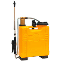 Pompa Irroratrice a Pressione a Zaino in Plastica Capacità 12 Litri Bauer Primavera Giallo