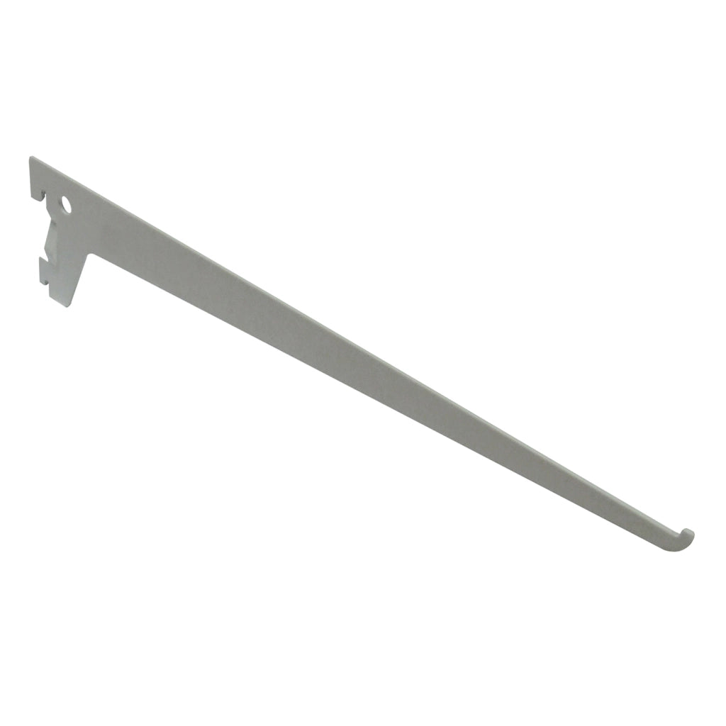 Reggimensola a 2 ganci - 40 cm. - alluminio bianco