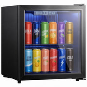 Frigorifero per bevande 50L ¨C Xylo ¨C porta doppio vetro, LED, nero
