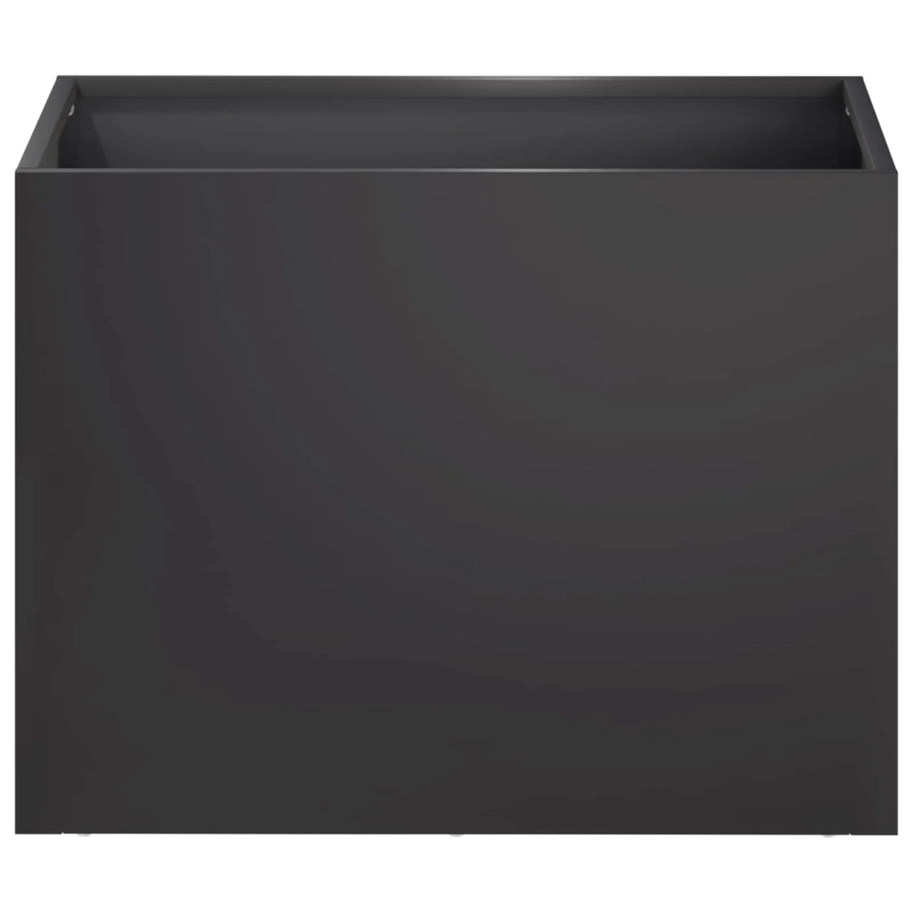 Vaso da giardino 2 pz Nero 40 x 30 x 30 cm 8005191