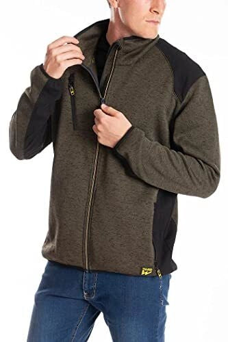 Rica Lewis 5430519 Richie Felpa Imbottita con Zip Collo Alto 300 g Vestibilita' Regolare 100% Poliestere colore Verde