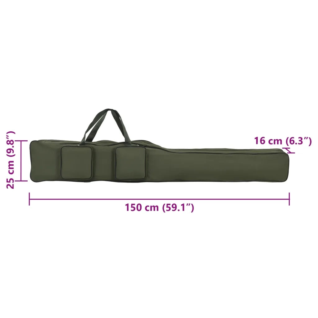 Borsa per Canna da Pesca Verde 150 cm in Tessuto Oxford CFW3706882