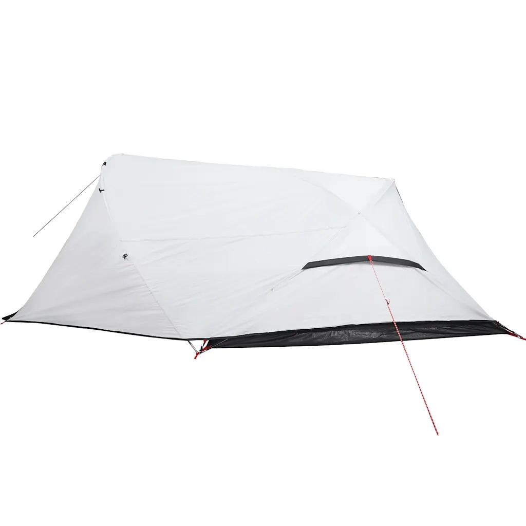 Tenda Campeggio a Cupola 4 Persone Bianca Tessuto Impermeabile