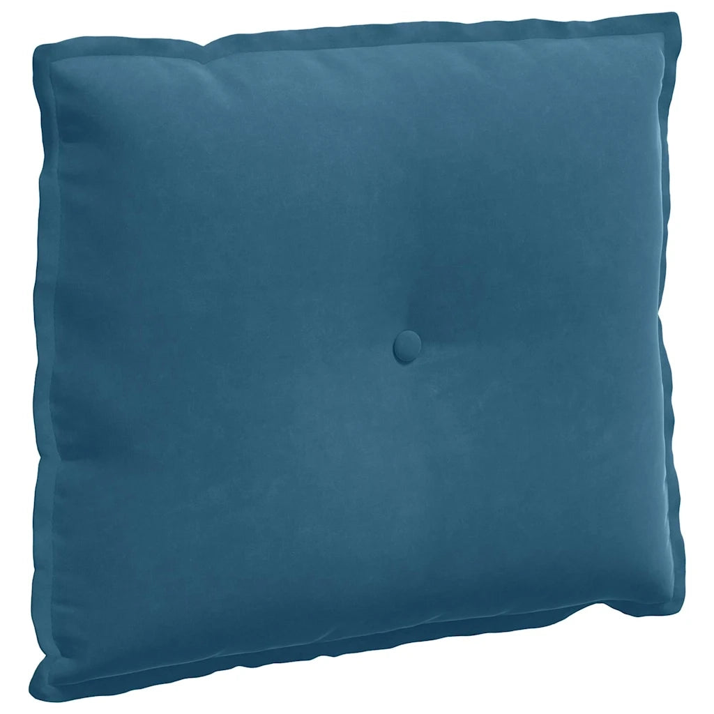 Cuscino per Schiena | Cuscino dorsale Blu 60 x 50 cm Tessuto in Cords